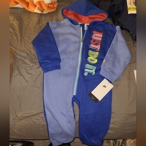 Nike Kids Blue Fleece Jumpsuit NEW 24 Months